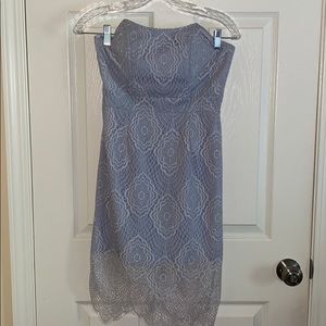 Tobi Strapless Lavender Dress